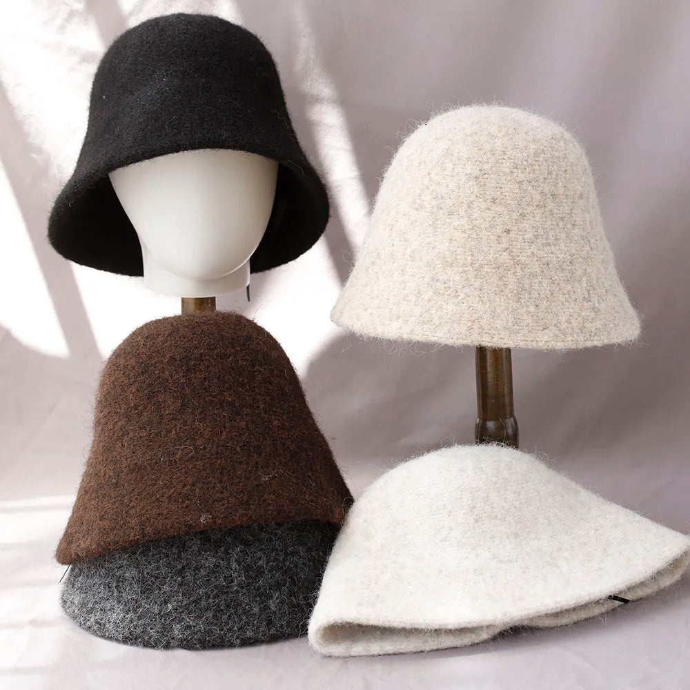 Soft Wool Winter Hat for Women – Foldable, Classic Fisherman Design for Cold Weather | Thomler