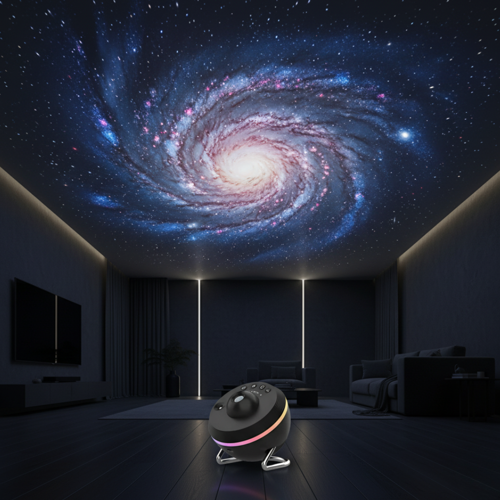 Galaxy Night Light Sphere with Swappable Scene Discs for Bedroom & Nursery | Thomler