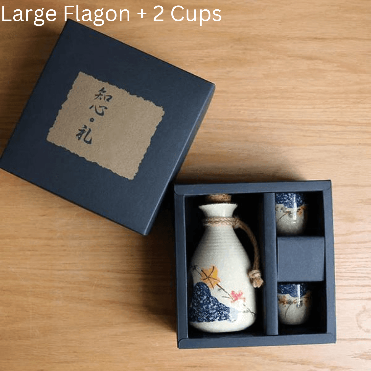 Handcrafted Ceramic Sake Serving Set Cherry Blossom Design Tokkuri Flagon Ochoko Cups Traditional Japanese Drinkware for Home Entertaining G | Thomler