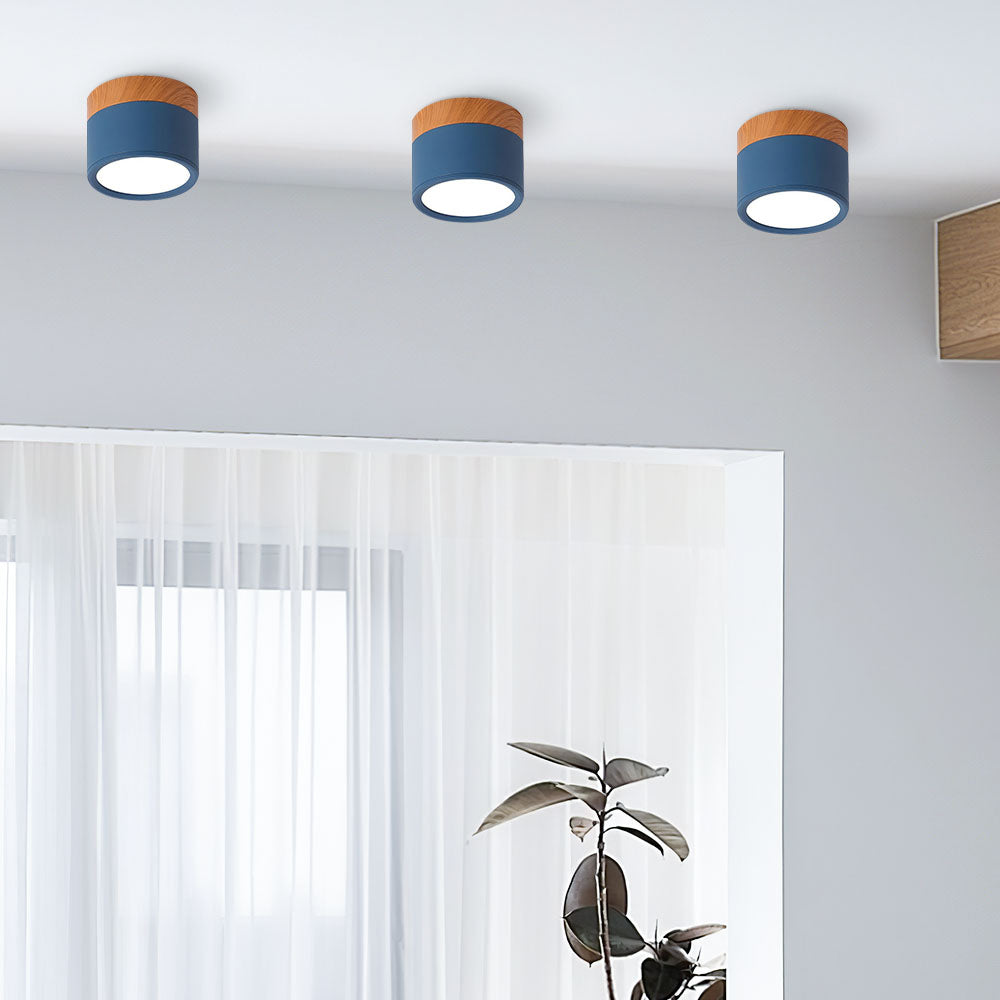 Ceiling Light Aluminium Wood LED 5W 7W Modern Hallway Living Room Surface Mount Lamp | Thomler