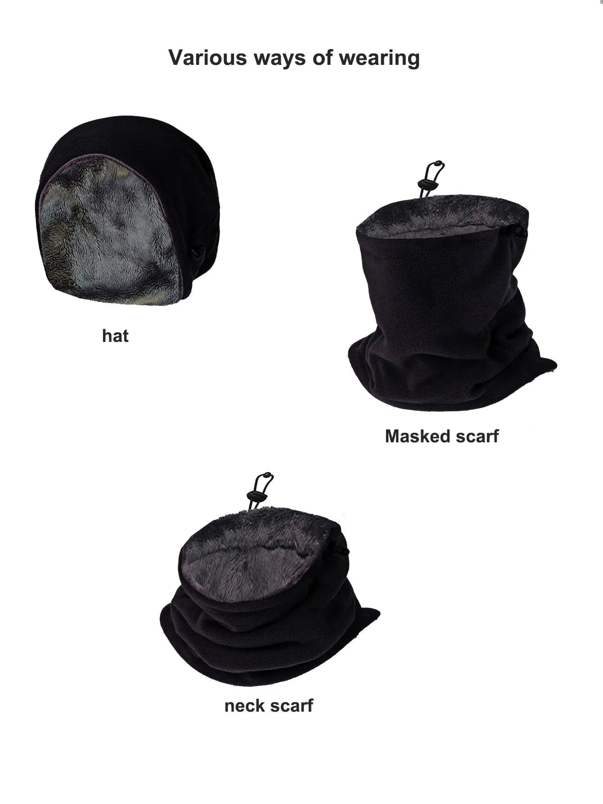 Cold Weather Head and Neck Insulator – Dual-Layer Adjustable Thermal Cover for Winter Sports and Commuting | Thomler