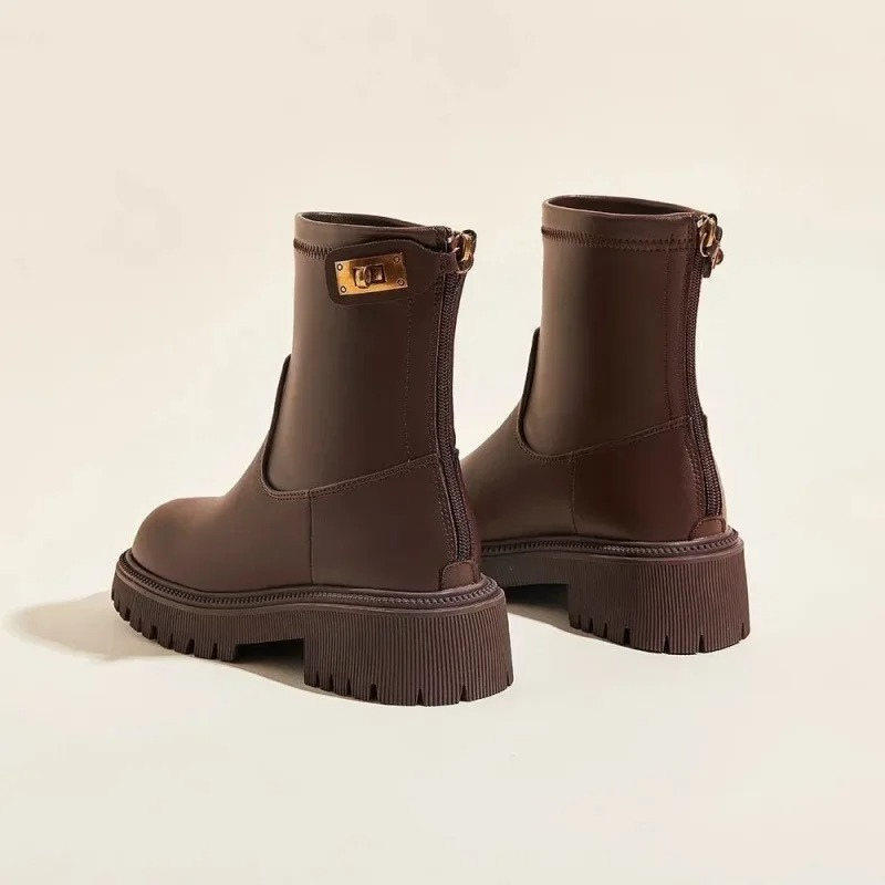 Women's Side-Zip Ankle Boots – Sleek Low-Profile Design for Everyday Wear | Thomler