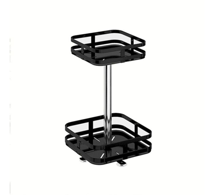 Rotating Storage Caddy with Adjustable Shelves for Kitchen, Bath & Desk – Space-Saving Organizer | Thomler