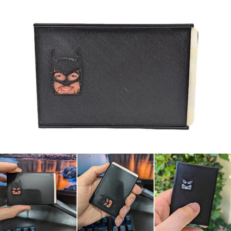 Superhero Mask ID Card Holder Cover for Driver License Credit Card Novelty Accessory for Work Office Social Events Conversation Starter Gift | Thomler
