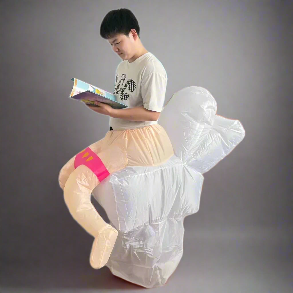 Inflatable Toilet Costume for Parent & Child – Hilarious Wearable Prop for Halloween, Parties & Family Events | Thomler
