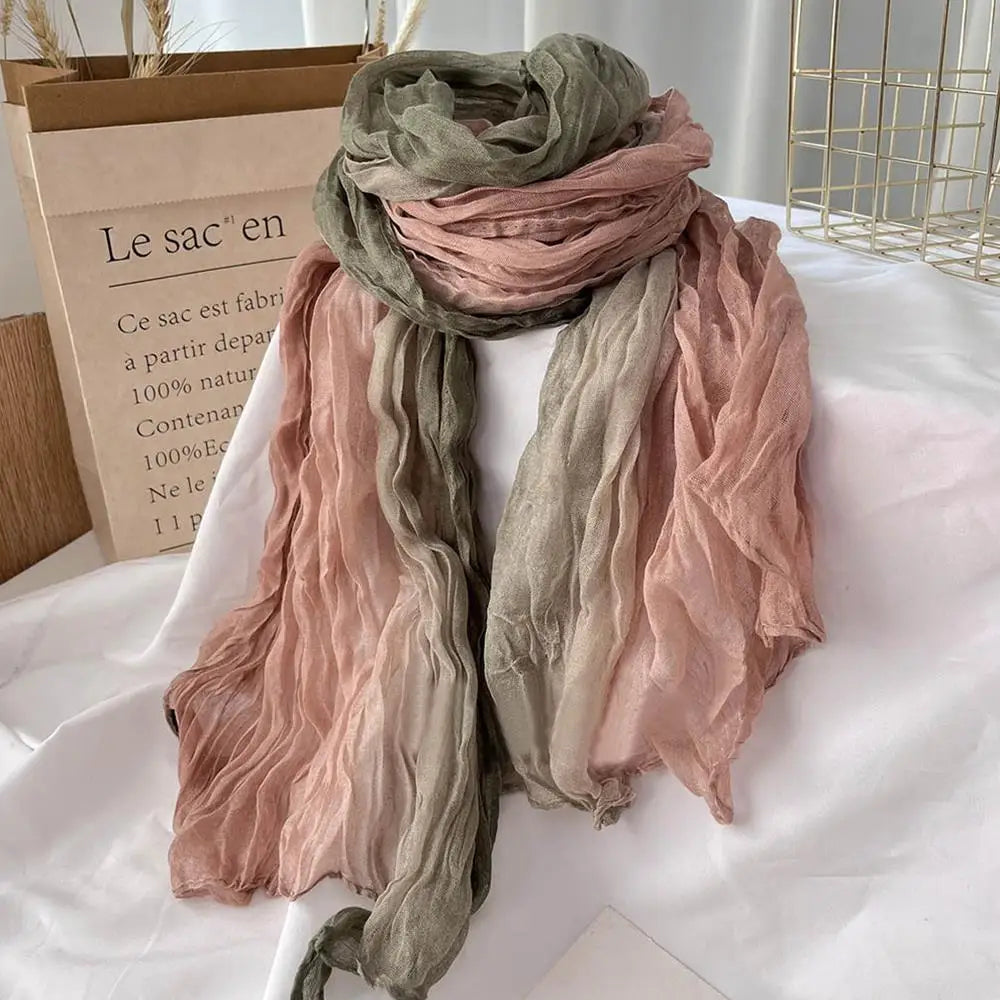Women's Gradient Wrap – Lightweight Polyester Wrap for Cold Weather, Versatile Drape for Layering | Thomler