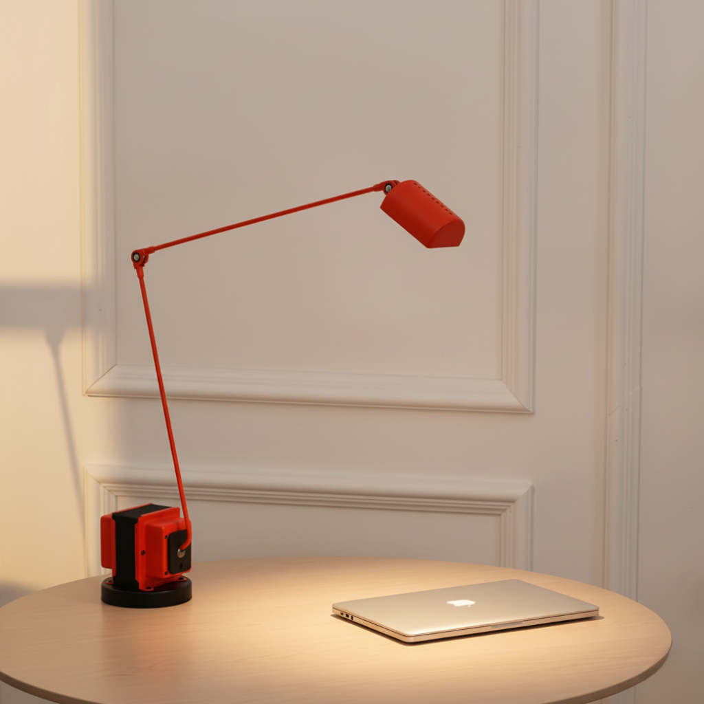 Articulated Metal Task Light with Dual-Segment Arm & Dimming Control | Thomler