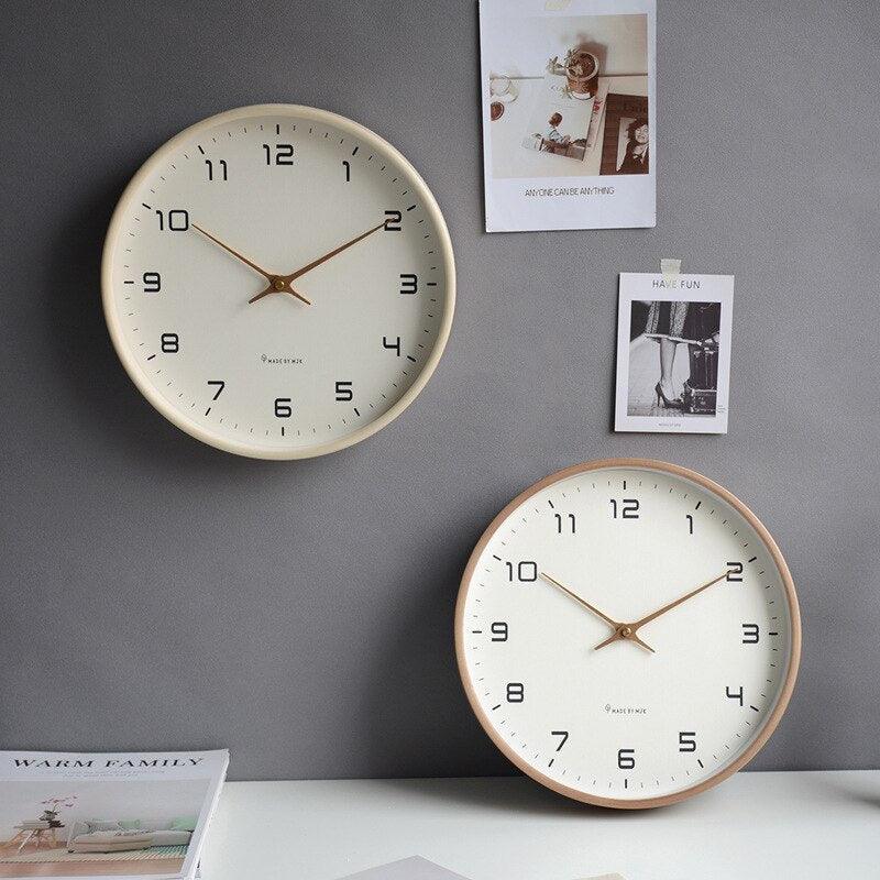 Wandklok Stil Uurwerk Minimalistisch Kunststof 25cm 30cm Woonkamer Slaapkamer Modern | Sansoti