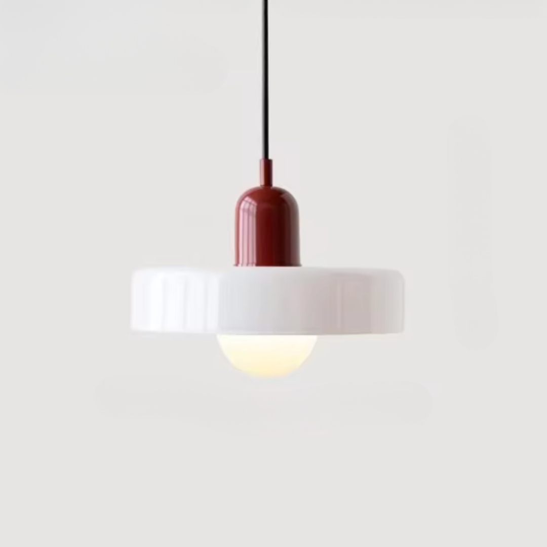 Two-Tone Glass Drop Ceiling Light Fixture for Kitchen Island Dining Room Modern Hanging Lamp | Thomler