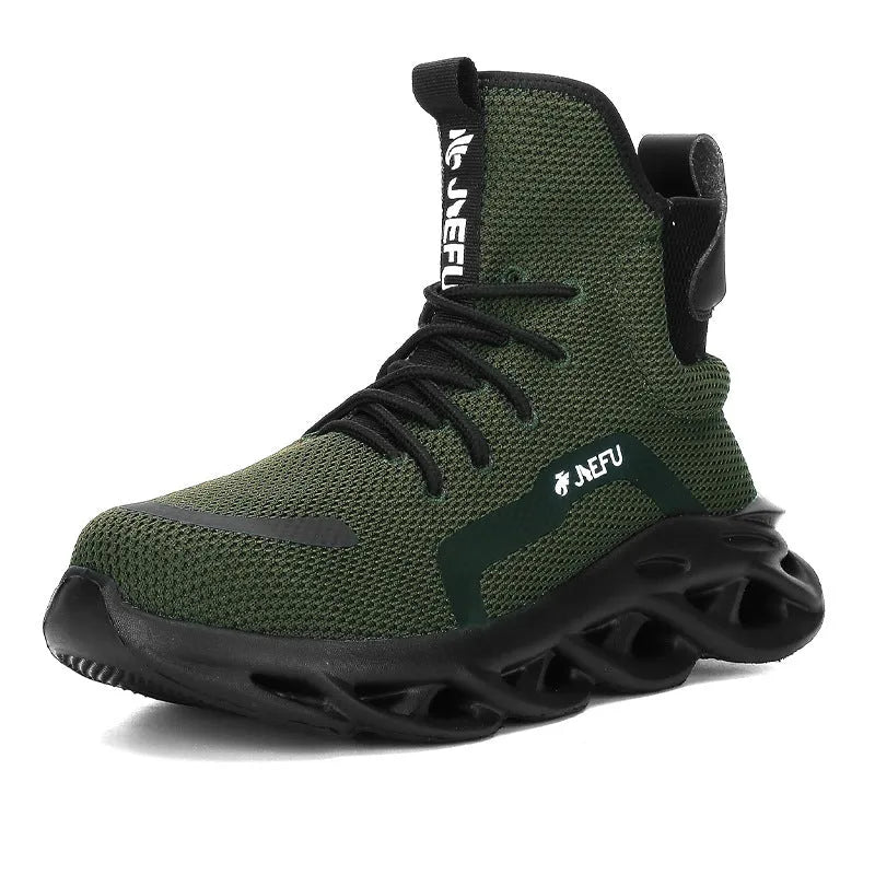 Steel Toe Safety Work Shoes for Men – Kevlar Midsole Protection, Lightweight Comfort for Construction, Warehouse & Industrial Jobs | Thomler