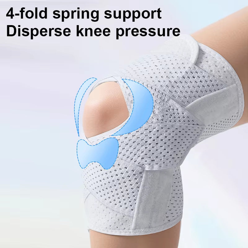 Adjustable Compression Knee Sleeve with Hook-and-Loop Support System for Running, Sports & Daily Stability | Thomler