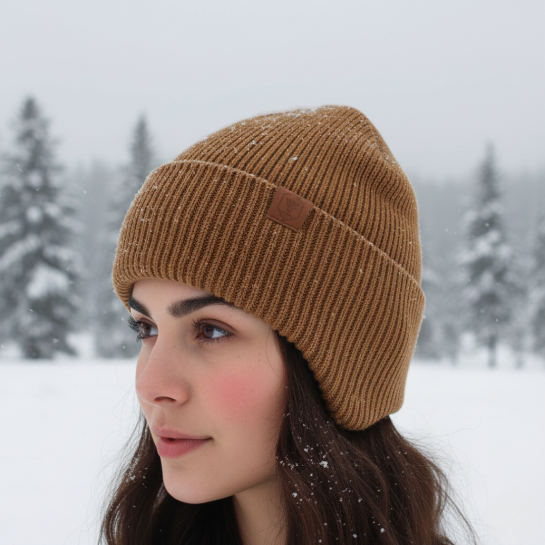 Fleece-Lined Knit Hat with Ear Flaps for Winter Outdoor Activities – Thermal Beanie for Skiing, Hiking, Cycling | Thomler