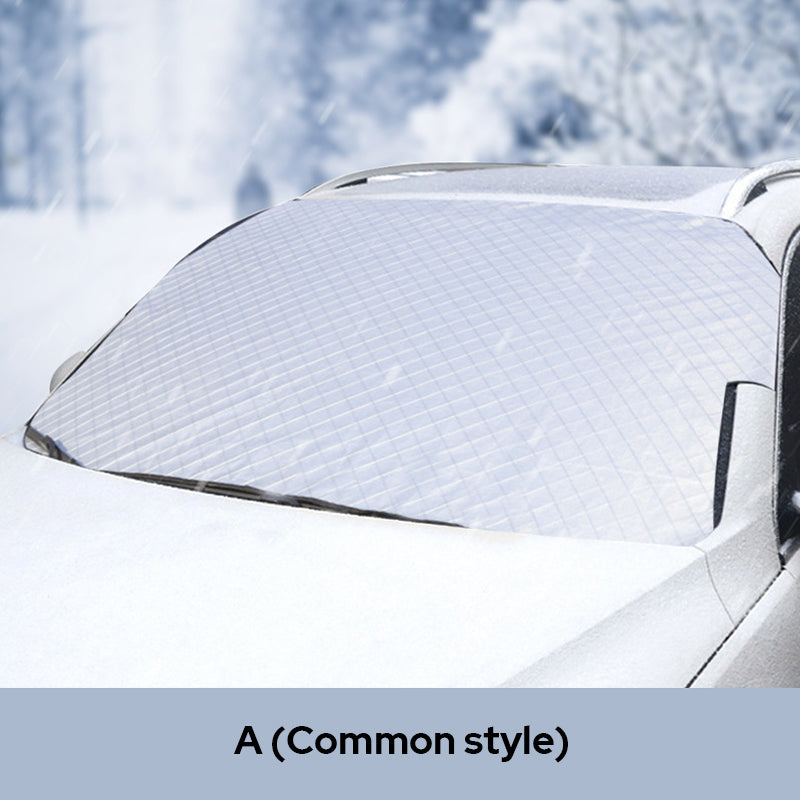 Windshield Snow Cover with Magnetic Hold & Mirror Protection for Cars, SUVs & Trucks – All-Season Frost Shield & Sun Blocker | Thomler