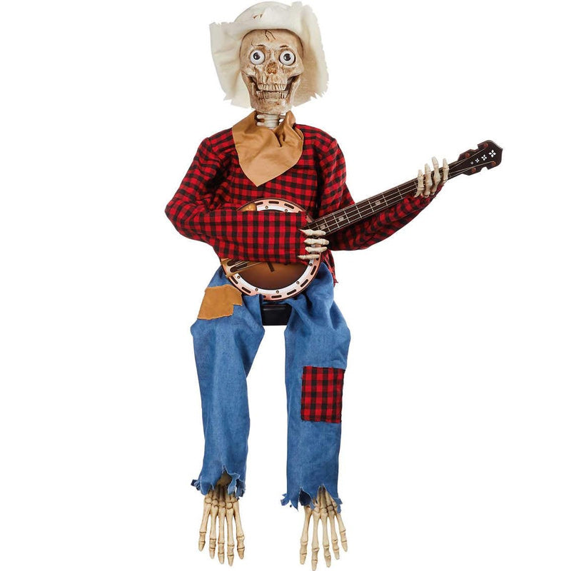 Motion-Activated Musical Skeletons Playing Banjos for Halloween Party Decor | Thomler