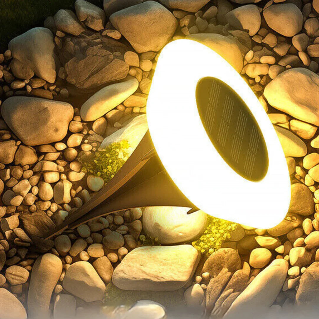 Solar Ground Lights for Pathways & Lawns – Weather-Resistant LED In-Ground Garden Markers, Auto On/Off Dusk Sensor | Thomler