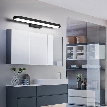Wall Lamp Aluminium LED 80.0 cm Black Bathroom Mirror Makeup Vanity Lighting Modern Strip Light | Thomler