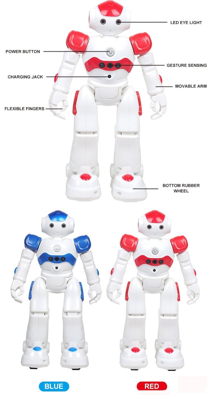 Interactive Gesture-Control Robot for Kids – Dancing, Musical Learning Toy with Voice & Programming | Educational STEM Playtime Companion | Thomler