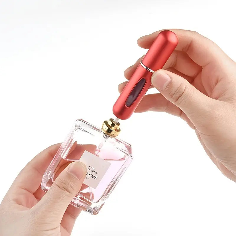 Travel Fragrance Atomizer Bottle with Easy Refill System for Purse or Gym Bag – Leak-Proof 8mL Scent Holder for Daily Touch-Ups and On-the-G | Thomler