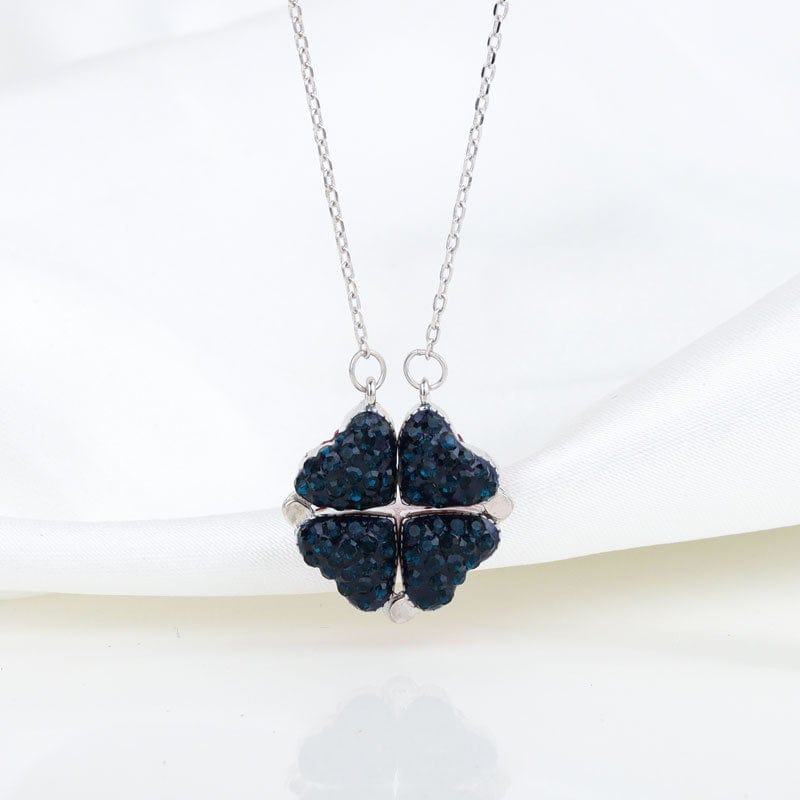 Magnetic Flip Heart Necklace – Converts from Flower to Heart Design – Sterling Silver Chain for Women & Girls | Thomler