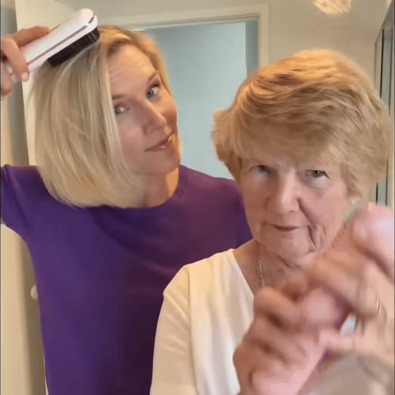 Heated Styling Brush for Short Hair & Bangs – One-Step Drying & Volumizing Tool for Quick Morning Styling | Thomler