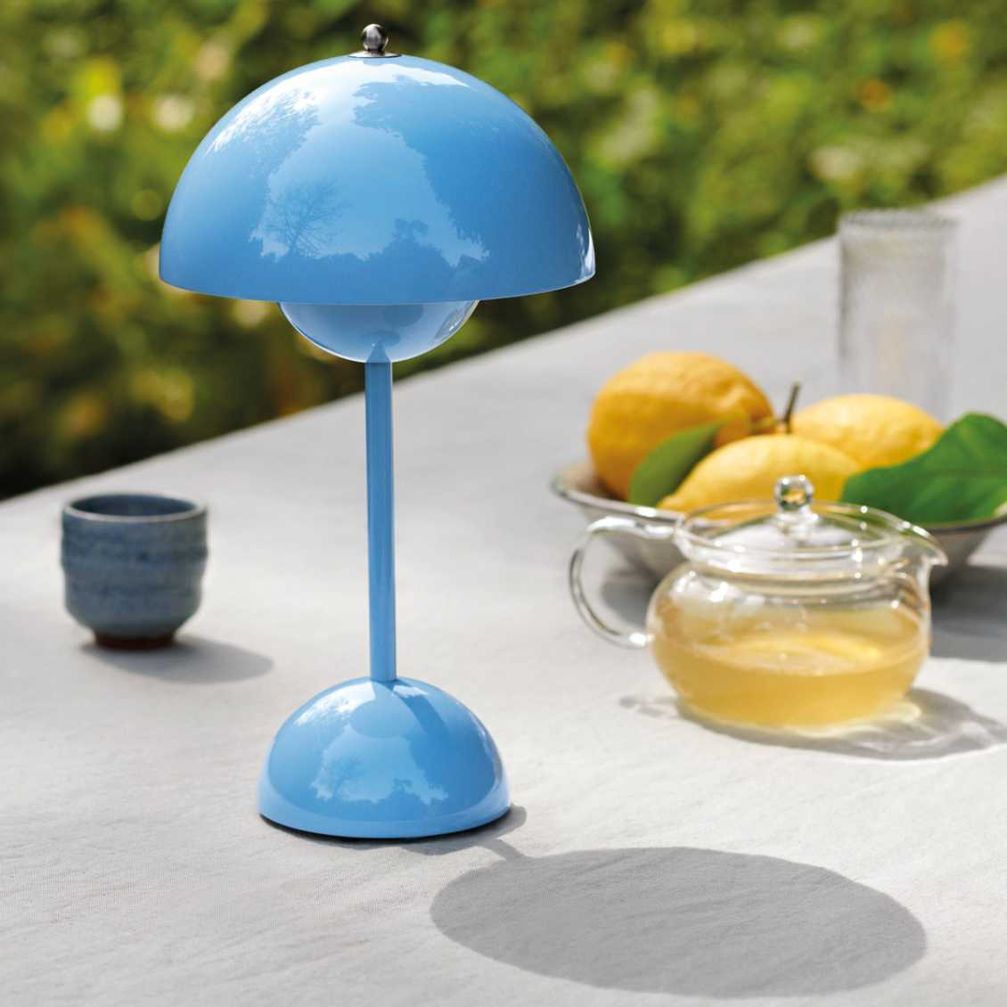 Table Lamp ABS PC USB Rechargeable 2000mAh Green Bedside Desk Wireless LED Mushroom Light | Thomler