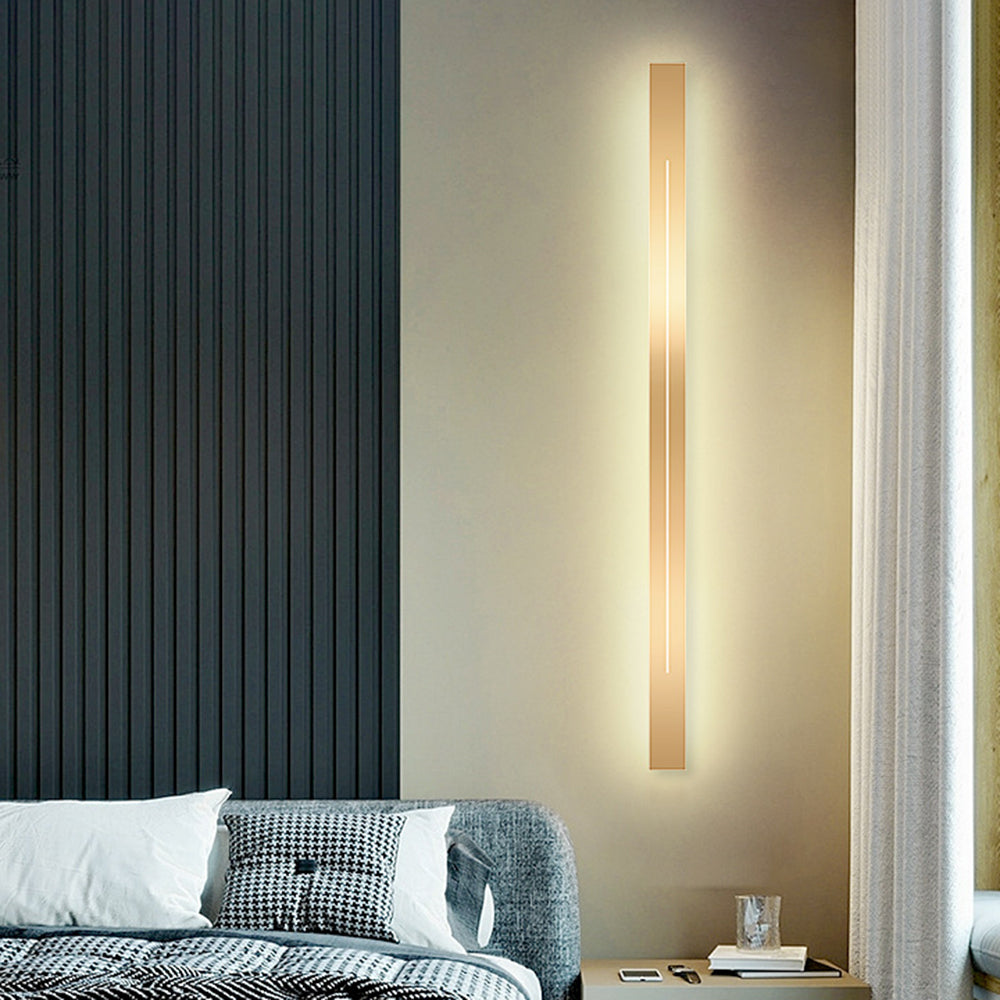 Linear Wall Sconce – LED Modern Metal Accent Light for Living Room Bedroom Hallway Entryway – Dimmable Option Available – Rectangular | Thomler