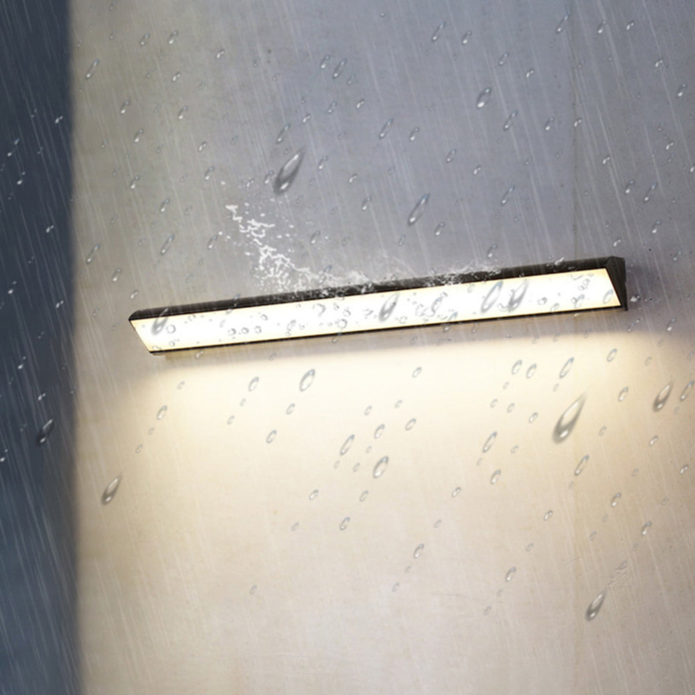 Weather-Resistant Linear LED Outdoor Sconce for Patio & Entryway – Black Finish | Thomler
