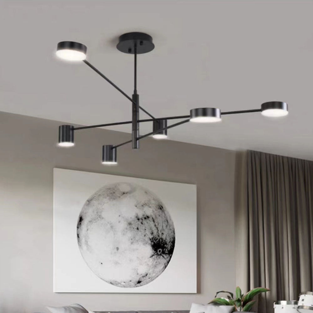 Industrial Branch Pendant Light LED Multi-Arm Metal Ceiling Fixture for Dining Room Kitchen Island 4/6/8 Arm Configuration | Thomler