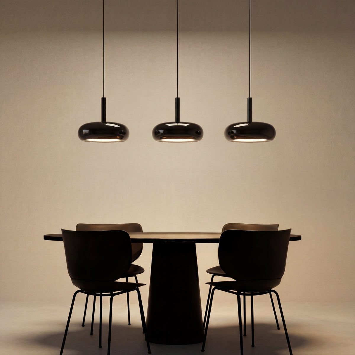 Triple-Light Kitchen Pendant Lamp – Adjustable Modern Fixture with Glass Shades for Island, Dining & Breakfast Nook | Thomler