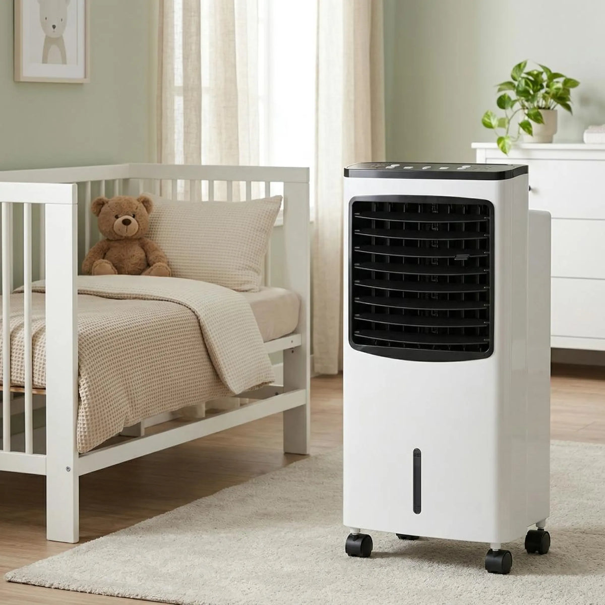 Evaporative Cooler Fan 3-Speed Portable Room Air Cooler with Humidifier Remote Control Timer for Bedroom Office Dorm Home | Thomler
