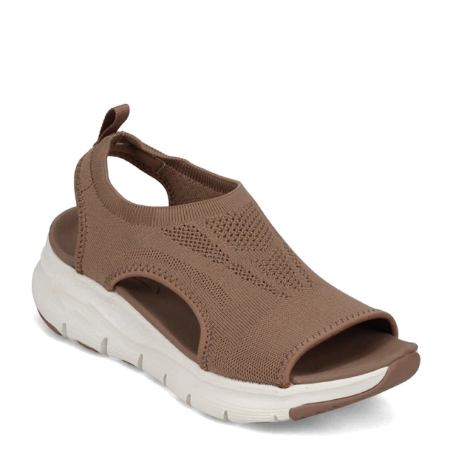 Women's Orthopedic Mesh Sandals with Arch Support – Breathable Slip-On Platform Wedge for Plantar Fasciitis Relief & All-Day Comfort | Thomler