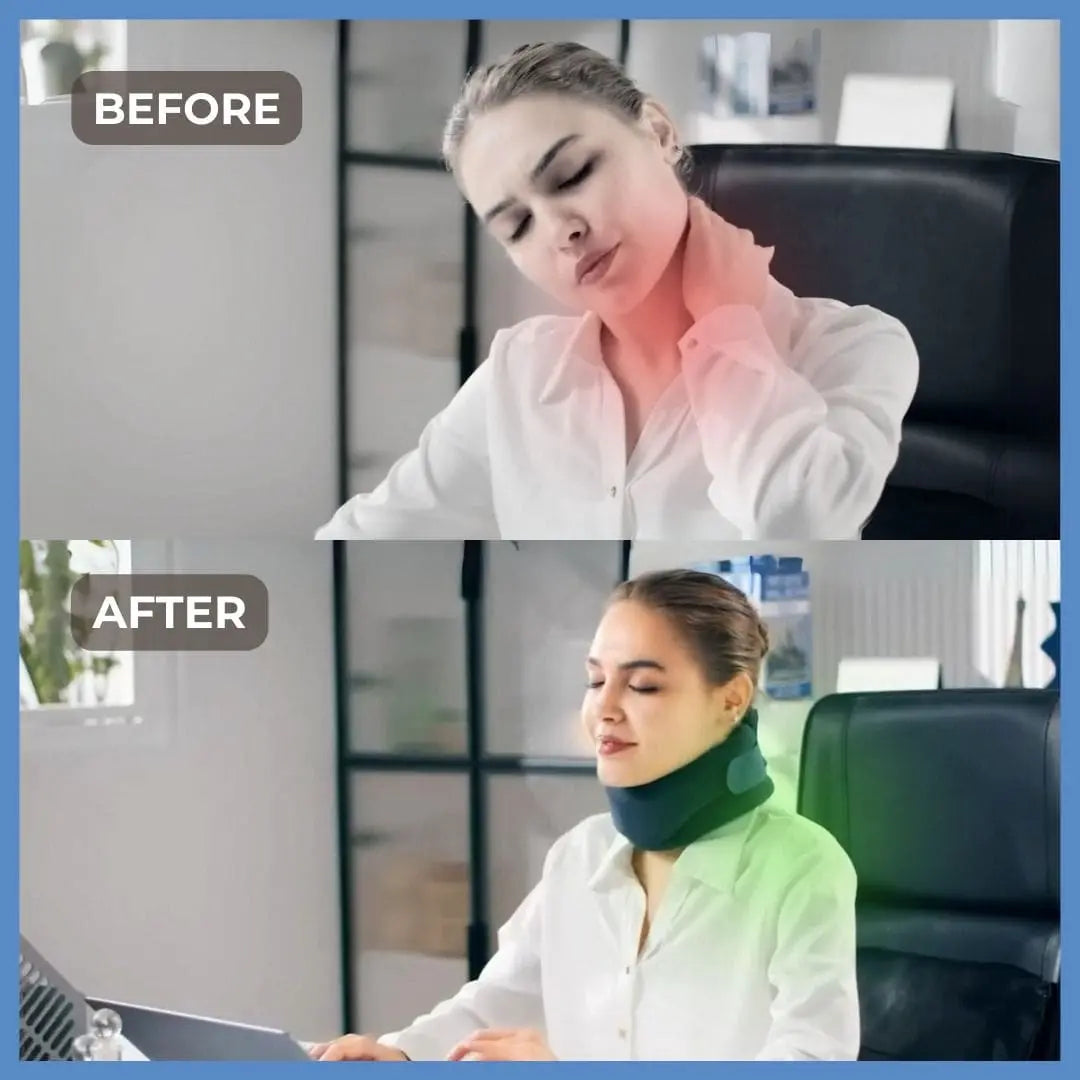 Adjustable Neck Support Brace for Sleep – Snoring Relief & Neck Pain Reduction – Breathable Design for Men & Women – Ergonomic Sleep | Thomler