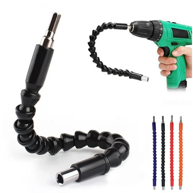 Flexible Drill Bit Extension with Screwdriver Bit Set for Tight Spaces and Awkward Corners | Thomler