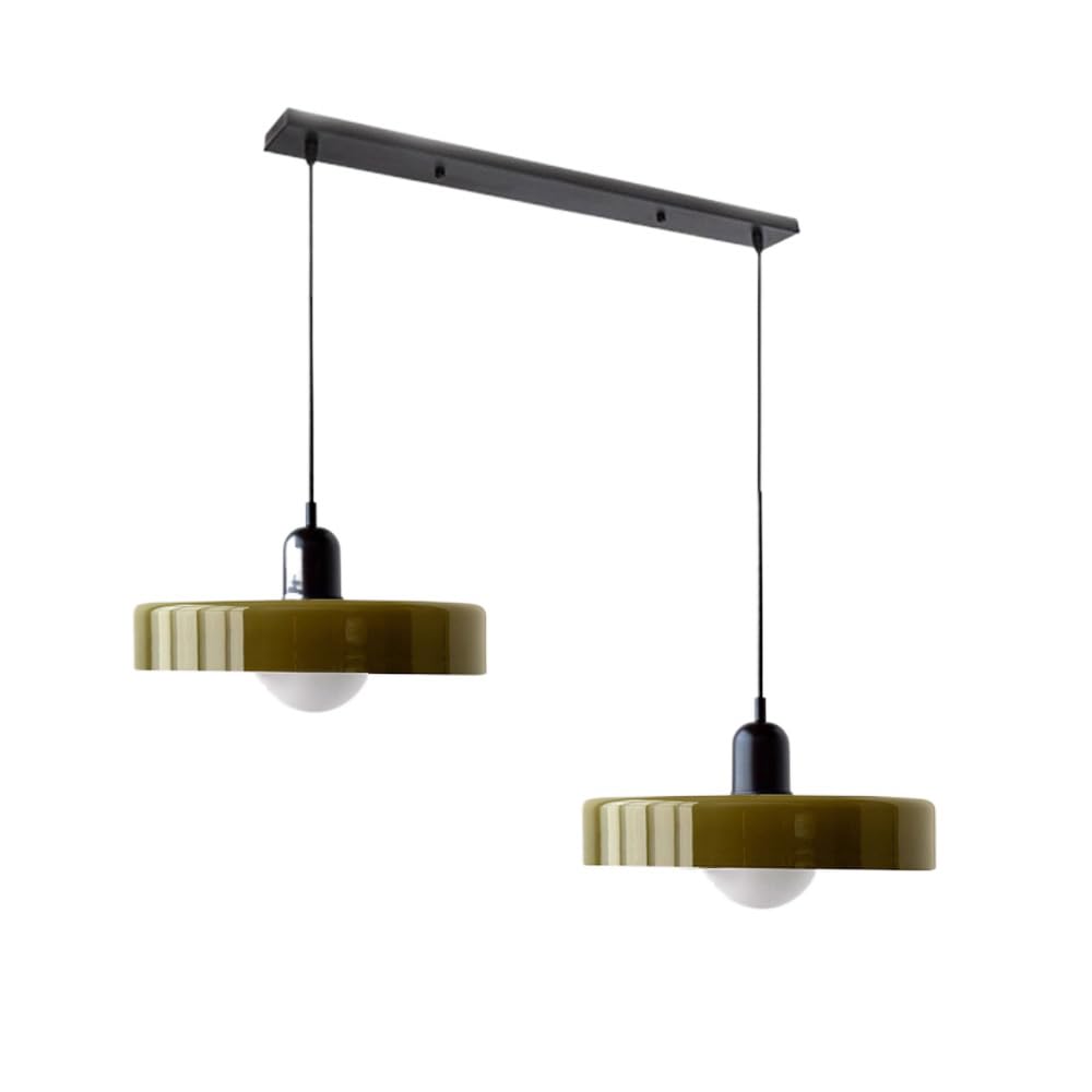 Pendant Light Glass Double Shade G9 35.0 cm Dining Room Kitchen Island Ceiling Fixture Modern Hanging Lamp | Thomler