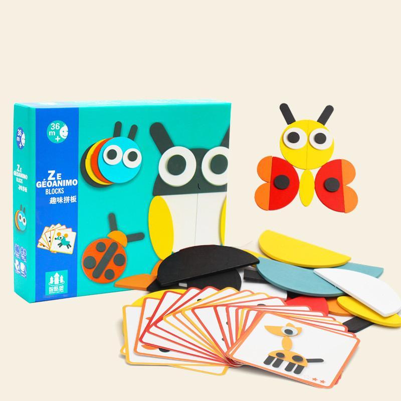 Chunky Animal Shape Sorter Puzzle for Toddlers – 3D Wooden Learning Toy for Early Development, Fine Motor Skills & Hand-Eye Coordination | Thomler