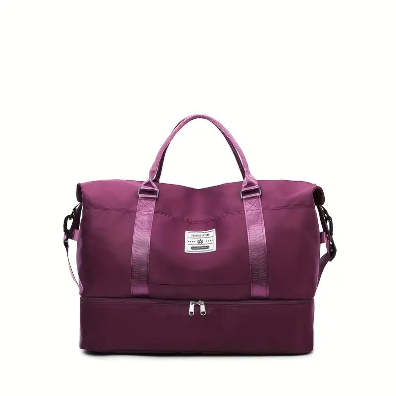 Compact Weekender Duffel Bag | Lightweight Canvas Travel Carryall with Shoulder Strap & Zipper Closure for Weekend Getaways, Gym & | Thomler