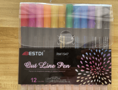 Dual-Tip Metallic Art Markers for Kids – Vibrant Colors for Glass, Paper & Acrylic Projects | Thomler