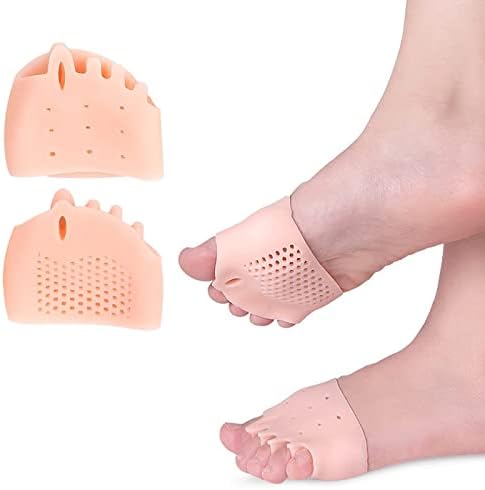Gel Toe Spacers with Cushion Pads for Bunions & Overlapping Toes – Silicone Foot Support for Pain Relief & Realignment in Shoes or | Thomler