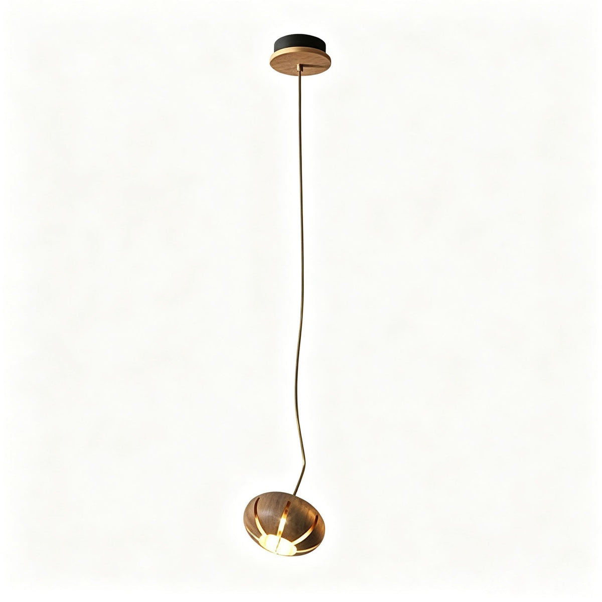 Natural Wood Multi-Pendant Ceiling Light with Cluster Sphere Design for Dining Room & Living Room | Thomler