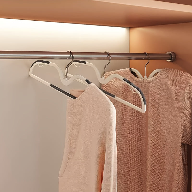 Rotating Short-Neck Space Saving Hangers with Non-Slip Grip for Closet Organization | Thomler
