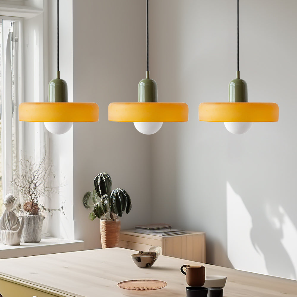 Pendant Light Glass Shade 30.0 cm Bedroom Bedside Hanging Lamp Modern Minimalist Nordic Style Adjustable Ceiling Light | Thomler