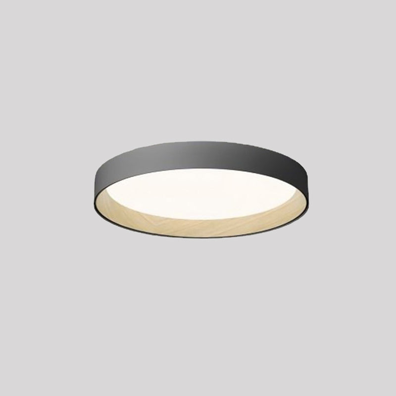 LED Flush Mount Ceiling Light – Round Metal Ring – 16 or 20 Inch – for Bedroom, Office or Studio | Thomler