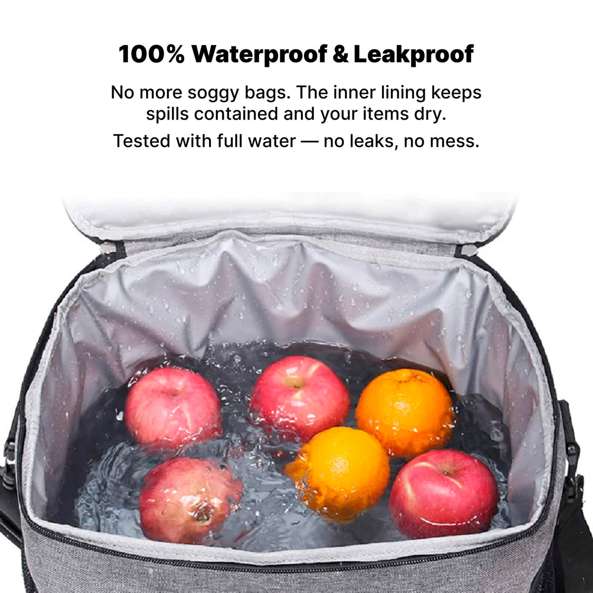 Large 33-Liter Insulated Cooler Tote with Leak-Proof Lining for Camping, Tailgating, Road Trips & Family Outings | Thomler