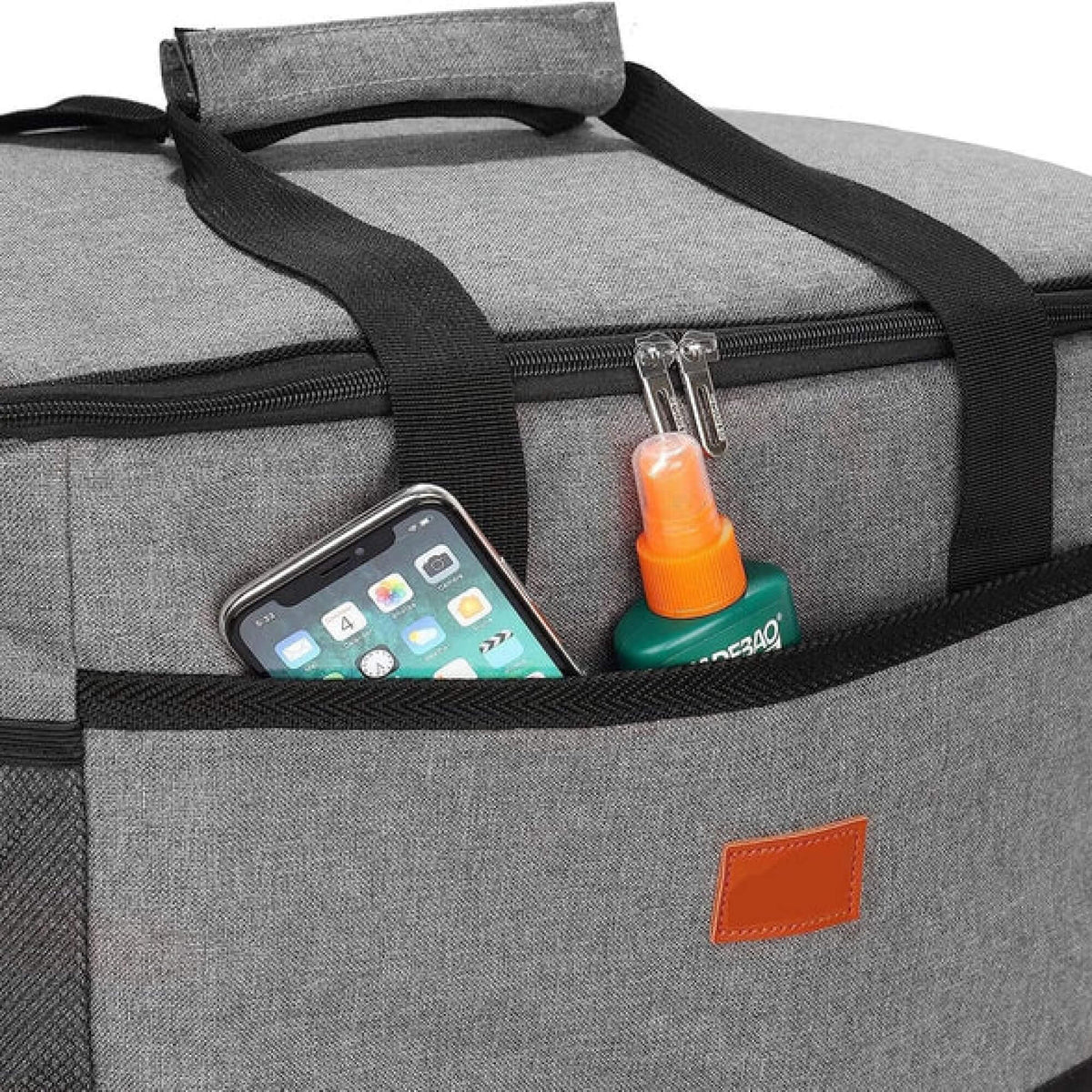 Large 33-Liter Insulated Cooler Tote with Leak-Proof Lining for Camping, Tailgating, Road Trips & Family Outings | Thomler