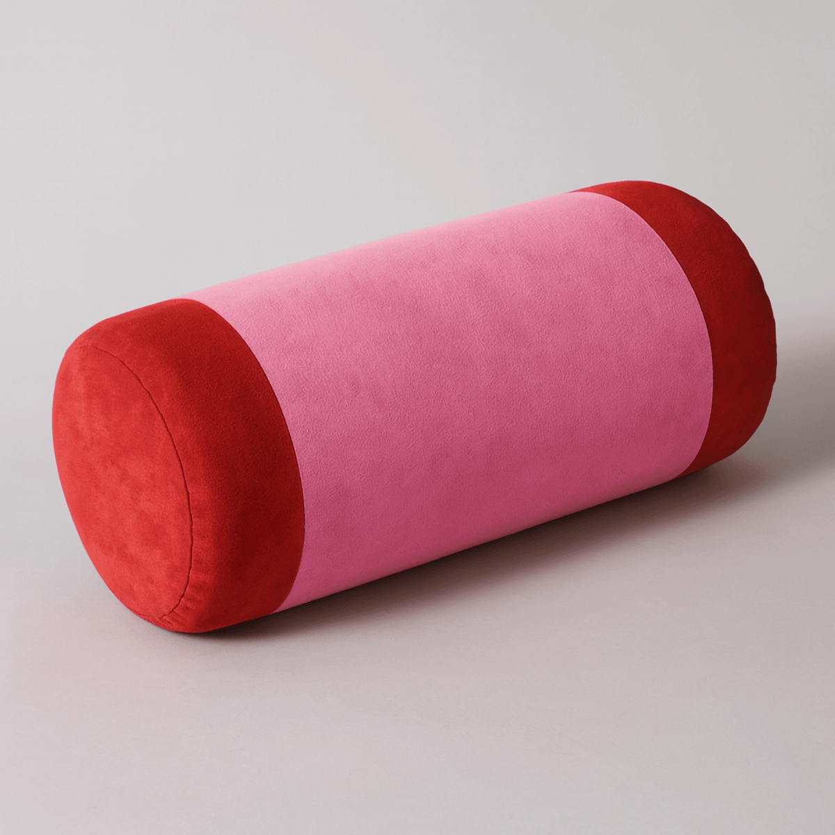 Cylindrical Bolster Cushion – Soft Velour Lumbar Support Roll for Couch, Bed & Neck Relief | Thomler