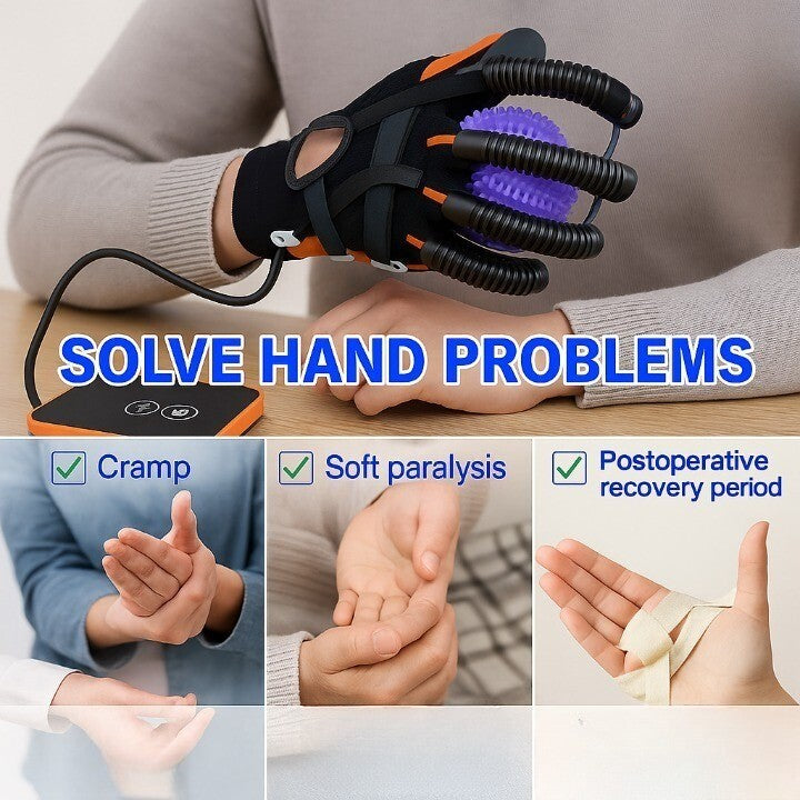 Powered Hand Therapy Gloves Rehab Recovery System for Stroke Arthritis Nerve Injury Support Mobility Training At-Home Physical Therapy Equip | Thomler