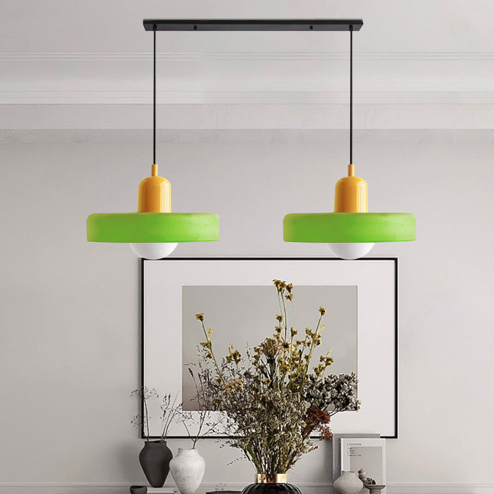 Pendant Light Glass Double Shade G9 35.0 cm Dining Room Kitchen Island Ceiling Fixture Modern Hanging Lamp | Thomler