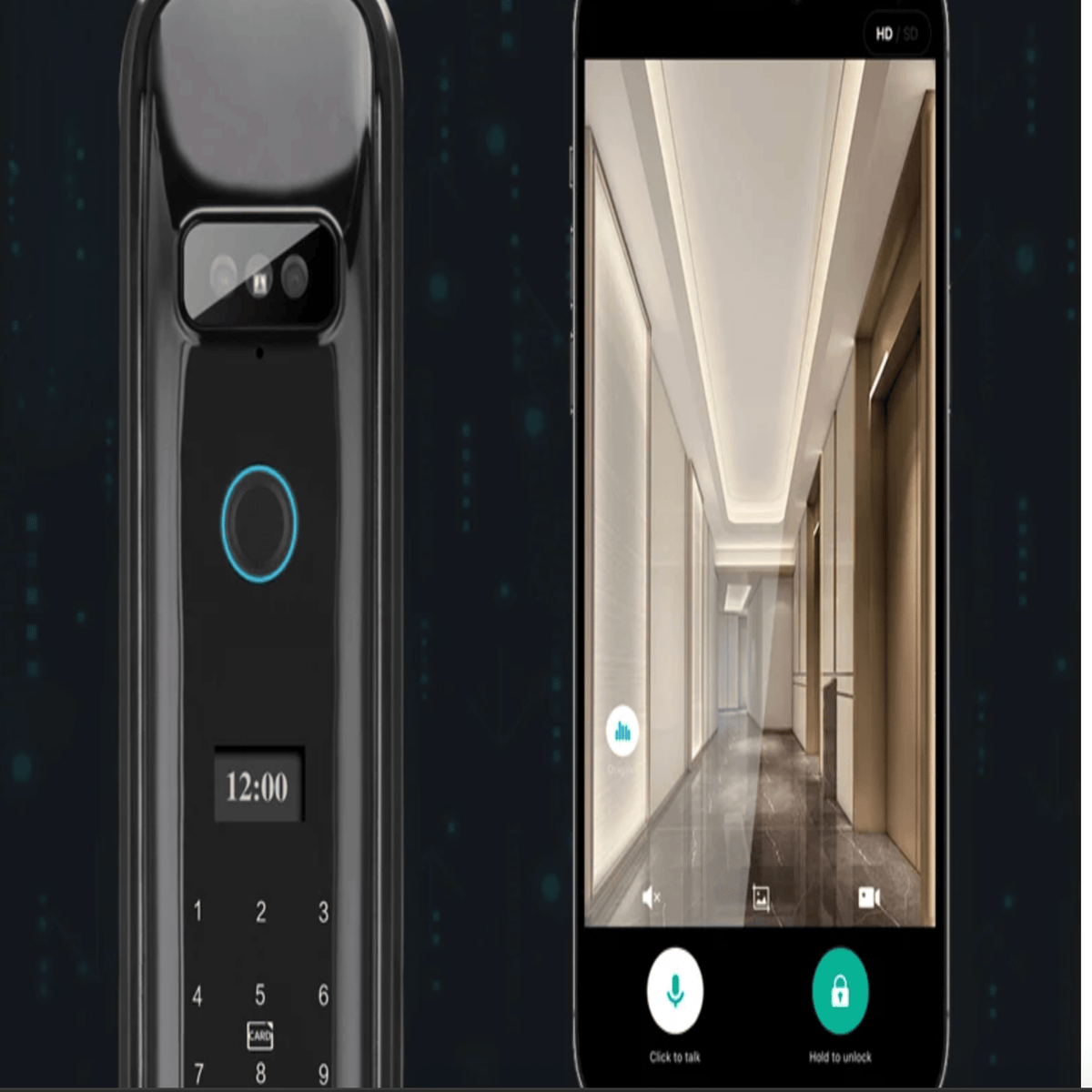 Facial Recognition Electronic Entry System with Video Intercom & Fingerprint Access | Thomler