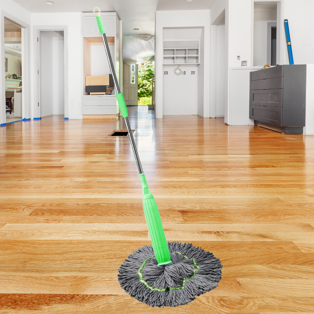 All-in-One Wet & Dry Floor Mop System with Self-Wringing Bucket – Fast-Drying Microfiber Cleaning Set for Tile, Hardwood, Laminate & Marble | Thomler