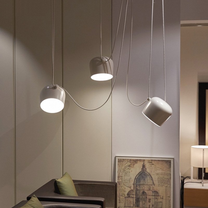 Pendant Light Aluminum 10W Dimmable 9.8 in Modern Living Room Kitchen Hanging Lamp Adjustable Cable Design | Thomler